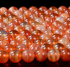 Botswana Agate Natural Orange Red Gemstone Grade AAA Round 8MM 10MM Loose Beads (D223)
