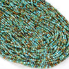 2MM Natural Turquoise Gemstone Grade AAA Micro Faceted Round Loose Beads 15 inch Full Strand (80008865-P13)