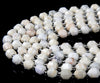 6MM Natural White Turquoise Gemstone Grade A Faceted Prism Double Point Cut Loose Beads (D213)