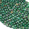 Natural Malachite Gemstone Faceted Prism Double Point Cut 5MM 6MM Loose Beads (D342)