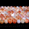 Natural Orange Red Botswana Agate Gemstone Grade AAA Round 4MM 6MM 8MM 10MM Loose Beads (D13)