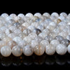 Natural White Botswana Agate  Gemstone Grade AAA Round 6MM 8MM Loose Beads (D99)
