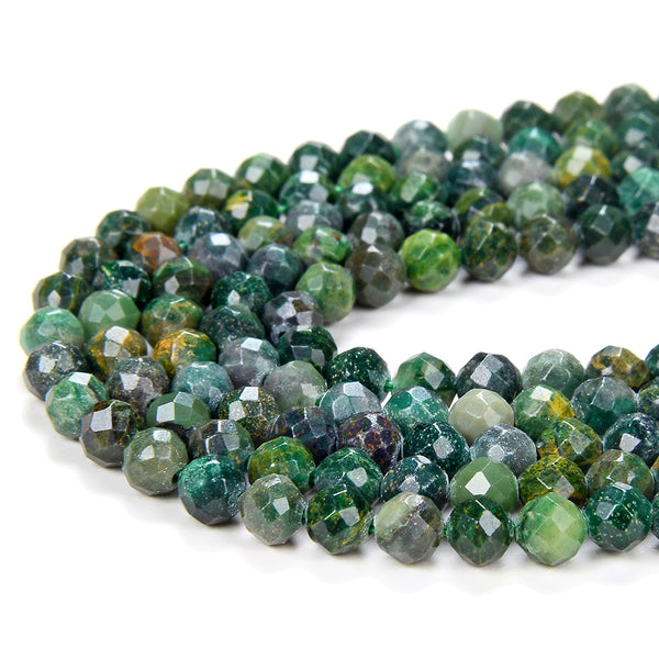 4MM Natural African Jade Gemstone Micro Faceted Round Loose Beads 15 inch Full Strand (80015388-P46)