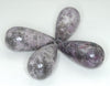 50X25mm Purple White Lepidolite Gemstone Grade AA Teardrop Loose Beads 2 Beads (90187961-708B)