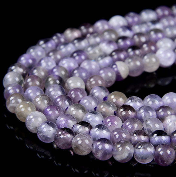 Natural Chevron Amethyst Gemstone Grade A Round 2MM 3MM Loose Beads 15 Inch Full Strand (P63)