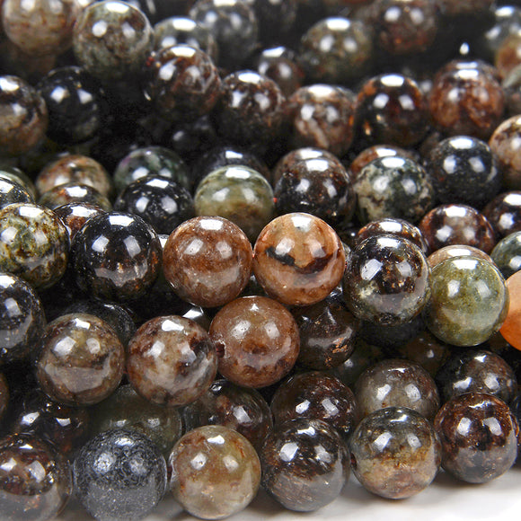 Natural Biotite Mica Gemstone Round 4MM 6MM 8MM Loose Beads (D97)