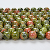 6mm Lotus Pond Unakite Gemstone Grade A Round 6mm Loose Beads 15.5 inch Full Strand (90114595-246)