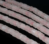 7MM Rose Quartz Gemstone Square Cube Loose Beads 7.5 inch Half Strand (90182200-A114)