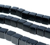 10MM Black Agate Gemstone Square Cube Loose Beads 7.5 inch Half Strand (90182215-A115)