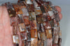 16x12MM Mexican Lace Agate Gemstone Rectangle Loose Beads 16 inch Full Strand (90182331-A118)