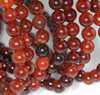 10MM Red Agate Gemstone Round Loose Beads 7.5 inch Half Strand (90182333-A118)