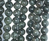 10MM Green Rutilated Quartz Gemstone Grade AA Round Loose Beads 7.5 inch Half Strand (90182440-A121)