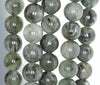 14MM Green Rutilated Quartz Gemstone Round Loose Beads 7.5 inch Half Strand (90182399-A121)