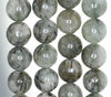 14MM Green Rutilated Quartz Gemstone Round Loose Beads 7.5 inch Half Strand (90182399-A121)