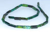 13x4-13x3MM Chrysocolla Gemstone Rectangle Tube Loose Beads 15.5 inch Full Strand (90182658-A138)
