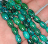 12x8MM Chrysocolla Gemstone Barrel Drum Loose Beads 7.5 inch Half Strand (90182729-A139)