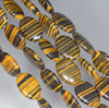 18x13MM Yellow Brown Matrix Turquoise Gemstone Oval Loose Beads 15.5 inch Full Strand (90183156-A142)