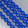 12MM Blue Matrix Turquoise Gemstone Round Loose Beads 7.5 inch Half Strand (90183175-A146)