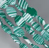 18x13MM Green White Matrix Turquoise Gemstone Oval Loose Beads 7.5 inch Half Strand (90183196-A147)