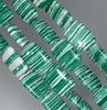 18x13MM Green White Matrix Turquoise Gemstone Rectangle Loose Beads 7 inch Half Strand (90183199-A147)