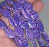 18x13MM Purple Matrix Turquoise Gemstone Oval Loose Beads 15 inch Full Strand (90183208-A147)