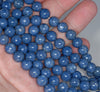 8MM Blue Matrix Turquoise Gemstone Round Loose Beads 15 inch Full Strand (90183222-A148)