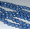 8MM Blue Matrix Turquoise Gemstone Round Loose Beads 15 inch Full Strand (90183222-A148)