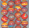 16MM Rainbow Matrix Turquoise Gemstone Round Loose Beads 7.5 inch Half Strand (90183327-A153)