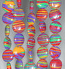 12MM Rainbow Matrix Turquoise Gemstone Flat Round Circle Loose Beads 7.5 inch Half Strand (90183329-A154)