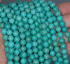 7 - 8MM Turquoise Howlite Gemstone ROUND Loose Beads 15.5 inch Full Strand (90184613-A131)