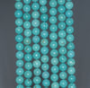 7 - 8MM Turquoise Howlite Gemstone ROUND Loose Beads 16 inch Full Strand (90184614-A131)