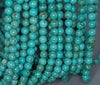 7 - 8MM Turquoise Howlite Gemstone ROUND Loose Beads 15.5 inch Full Strand (90184624-A132)