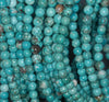 7 - 8MM Turquoise Howlite Gemstone ROUND Loose Beads 16 inch Full Strand (90184625-A132)