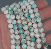 8MM Turquoise Howlite Gemstone ROUND Loose Beads 15.5 inch Full Strand (90184649-A134)