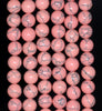 8MM Pink Matrix Turquoise Gemstone Round Loose Beads 15.5 inch Full Strand (90184661-A143)