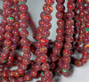 8MM Red Matrix Turquoise Gemstone Round Loose Beads 15 inch Full Strand (90184693-A145)