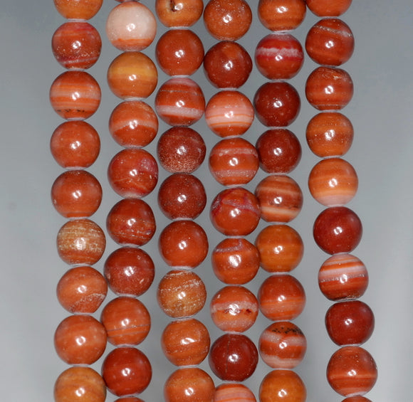 8MM Red Zebra Jasper Gemstone ROUND Loose Beads 15 inch Full Strand (90184772-A126)