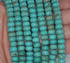 8 x 5 - 9 x 6MM Turquoise Howlite Gemstone RONDELLE Loose Beads 15.5 inch Full Strand (90184789-A127)