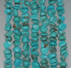 6 x 3 - 8 x 5MM Turquoise Howlite Gemstone CHIP Loose Beads 15 inch (90184792-A127)