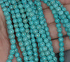 6MM Turquoise Howlite Gemstone ROUND Loose Beads 16 inch Full Strand (90184813-A129)