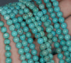 6MM Turquoise Howlite Gemstone ROUND Loose Beads 15.5 inch Full Strand (90184816-A129)