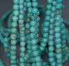 6MM Turquoise Howlite Gemstone ROUND Loose Beads 15.5 inch Full Strand (90184816-A129)