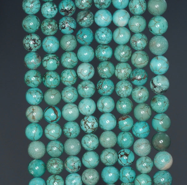 6MM Turquoise Howlite Gemstone ROUND Loose Beads 15.5 inch Full Strand (90184822-A129)