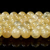 Natural Yellow Selenite Gemstone Grade AAA Round 4MM 6MM 8MM 10MM 12MM Loose Beads (D403)