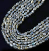 6-8MM Natural Labradorite Gemstone Pebble Nugget Loose Beads (D184)