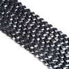 Natural Smooth Shungite Gemstone Grade AAA Twisted Barrel Drum 15x9MM Loose Beads (D48)