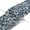 Natural Silvery Gray Eagle Eye Gemstone Grade AAA Micro Faceted Round 2MM 3MM 4MM Loose Beads 15 inch Full Strand (P54)