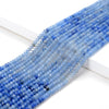 4X2MM Natural Blue Aventurine Gemstone Grade AA Bicone Faceted Rondelle Saucer Loose Beads 15.5 inch Full Strand (80009462-P34)
