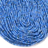 3-4MM Blue Agate Gemstone Grade AAA Micro Faceted Round Loose Beads 15 inch Full Strand (80016254-P52)