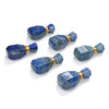 33X17X13MM Natural Lapis Lazuli Gemstone Perfume Bottle Pendant Faceted, Essential Oil Bottle Beads 1 Bead (80017238-P71)